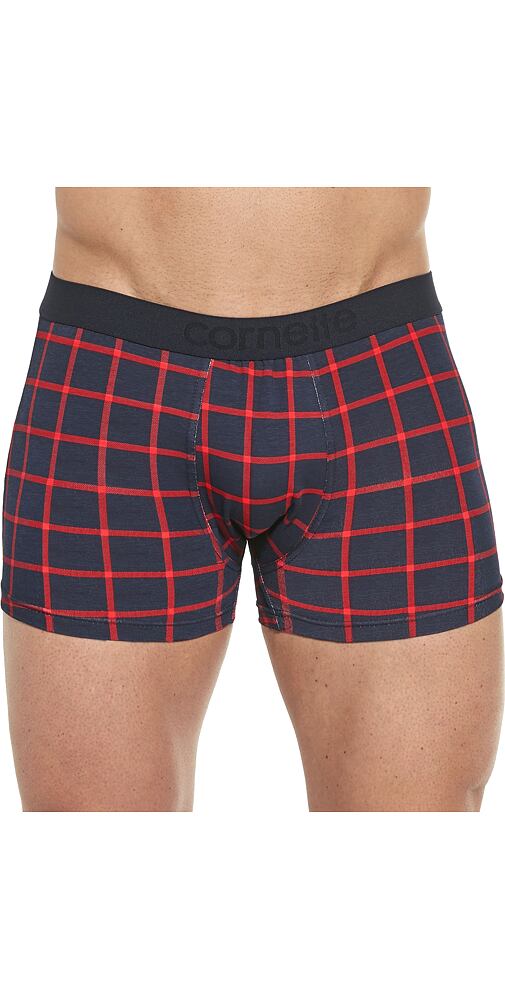 Boxerky pro muže Cornette High Emotion 508/132 navy-red kostka