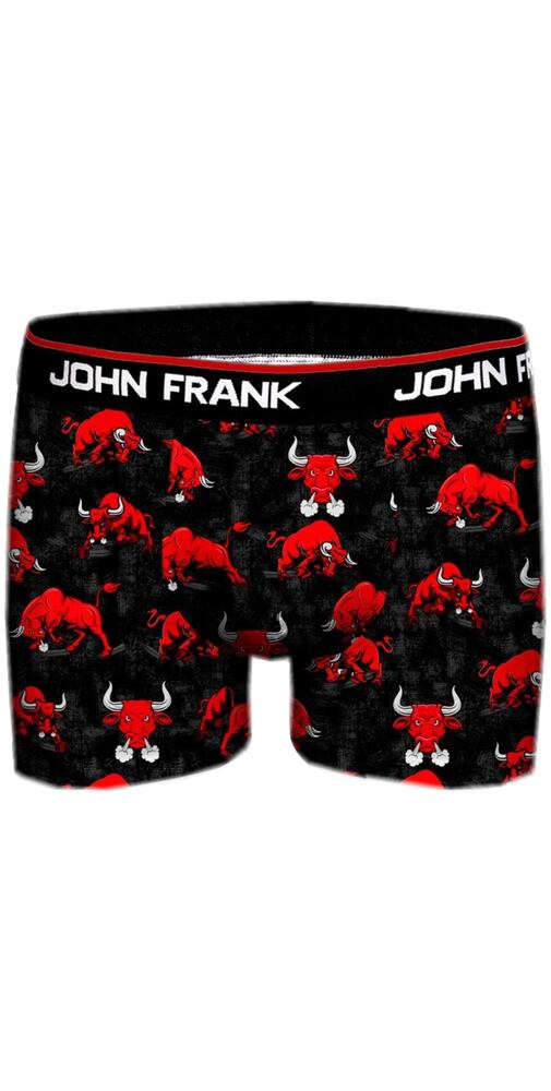 Boxerky pro muže s barevným potiskem John Frank 332 bulls