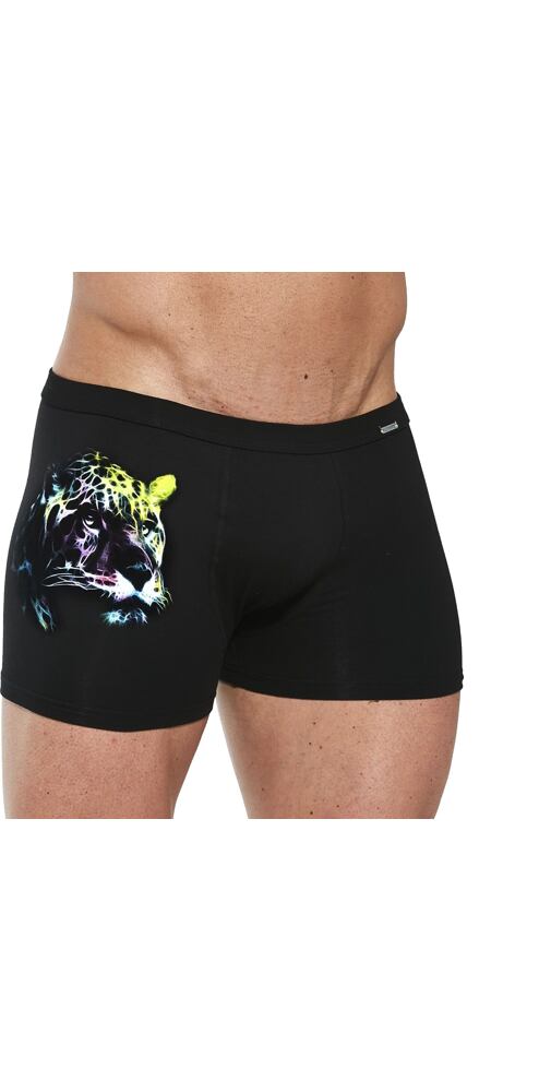 Boxerky pro muže Cornette Tattoo Panthera černé