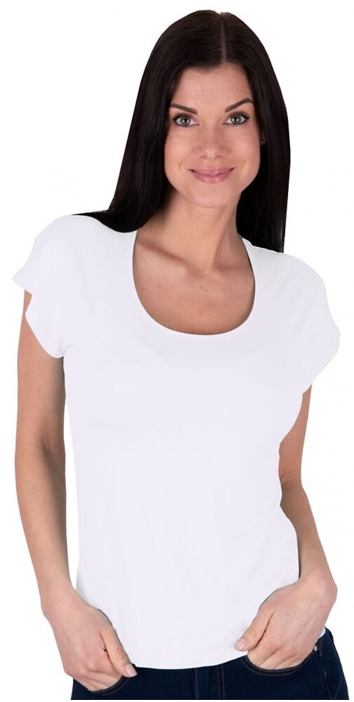 Dámské tričko Babell Inea  s krátkým rukávem bílé