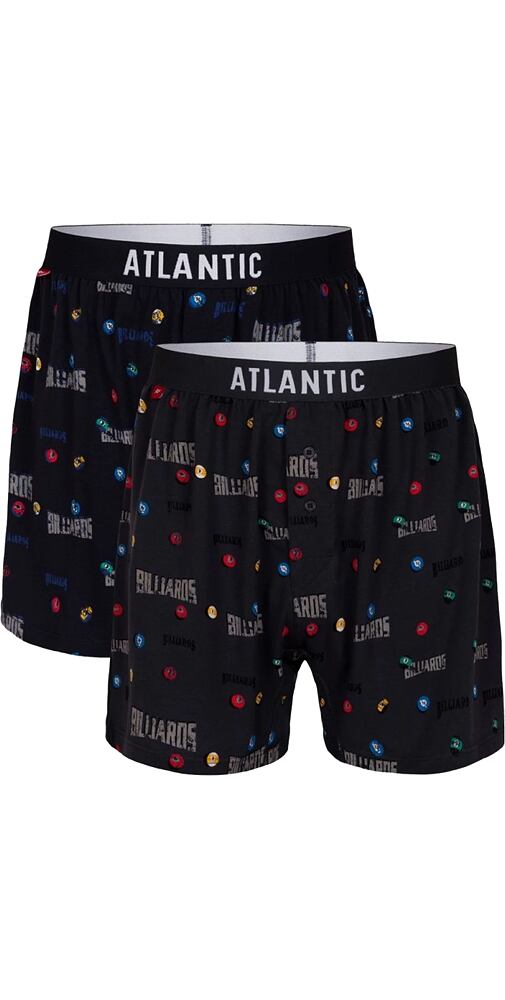 Bavlněné trenky pro muže Atlantic 2MBX-025 2pack grafit