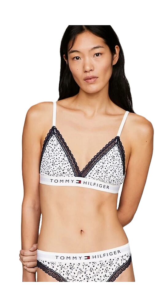 Podprsenka bez kostice Tommy Hilfiger Triangle UW0UW04739 tisk