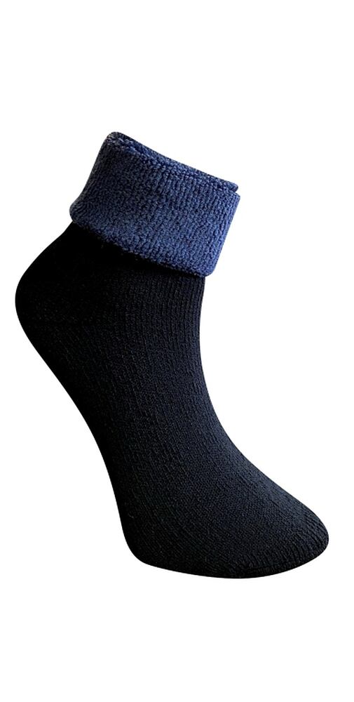 Ponožky s ovčí vlnou Matex 838 Helena Merino černo-jeans