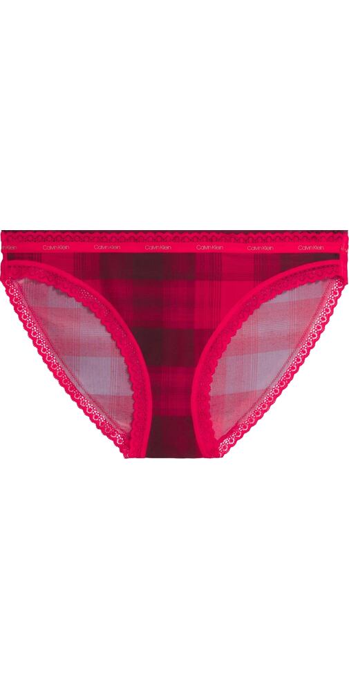 Bikini Calvin Klein QD5152E červená kostka