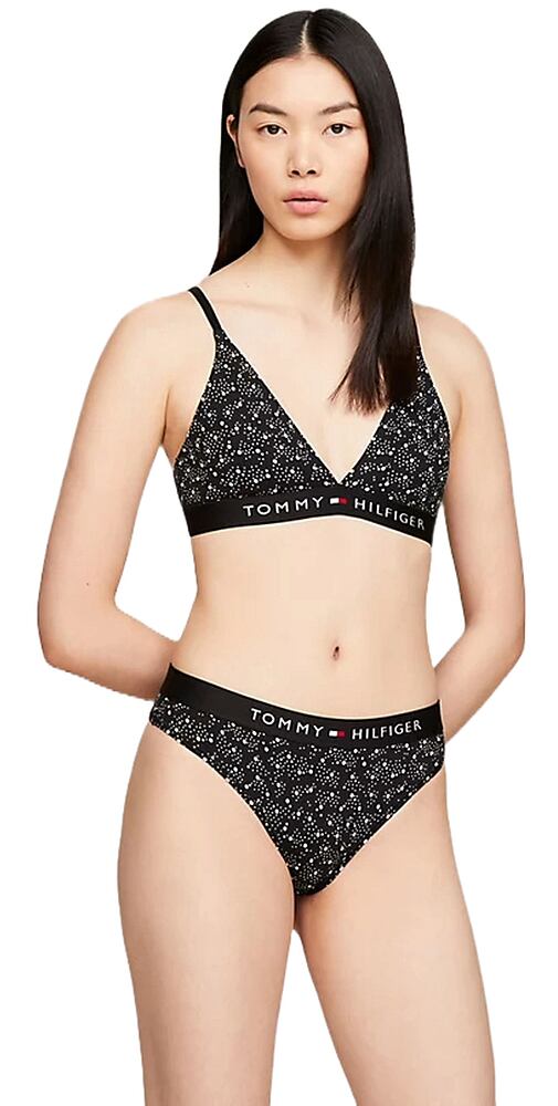 Dámská tanga Tommy Hilfiger  UW0UW04796 černé