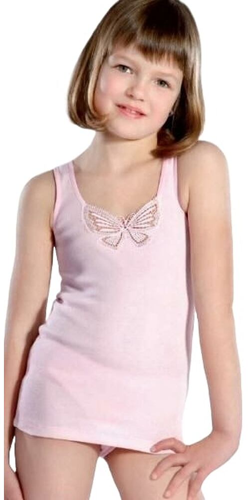 Dívčí spodní košilka Pleas 81025 růžová