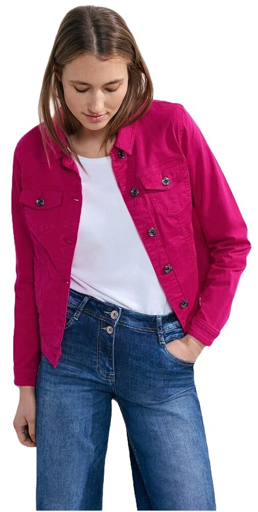 Džínová bunda pro ženy CECIL 212075 pink sorbet