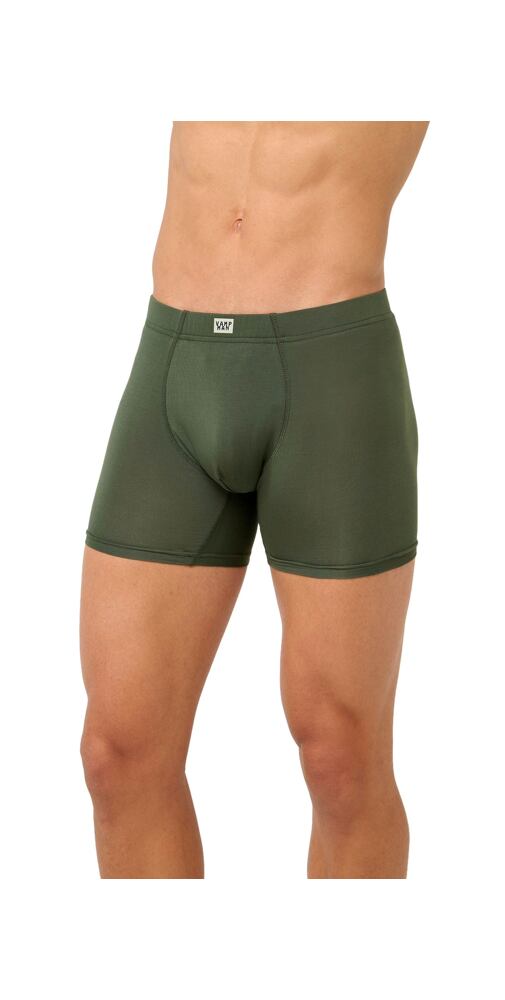 Pánské boxerky Vamp Micromodal s dlouhýma nohavičkama 22855 green ivy