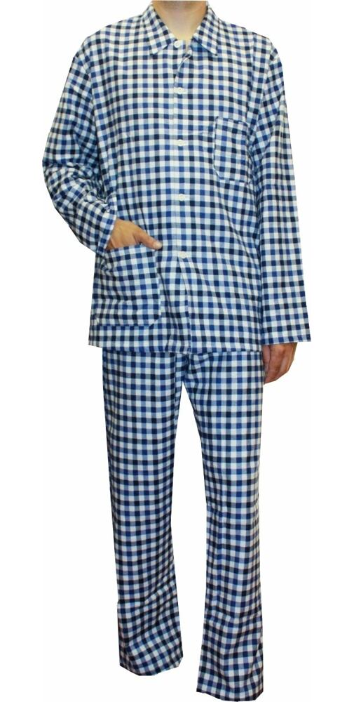 Propínací flanelové pyžamo