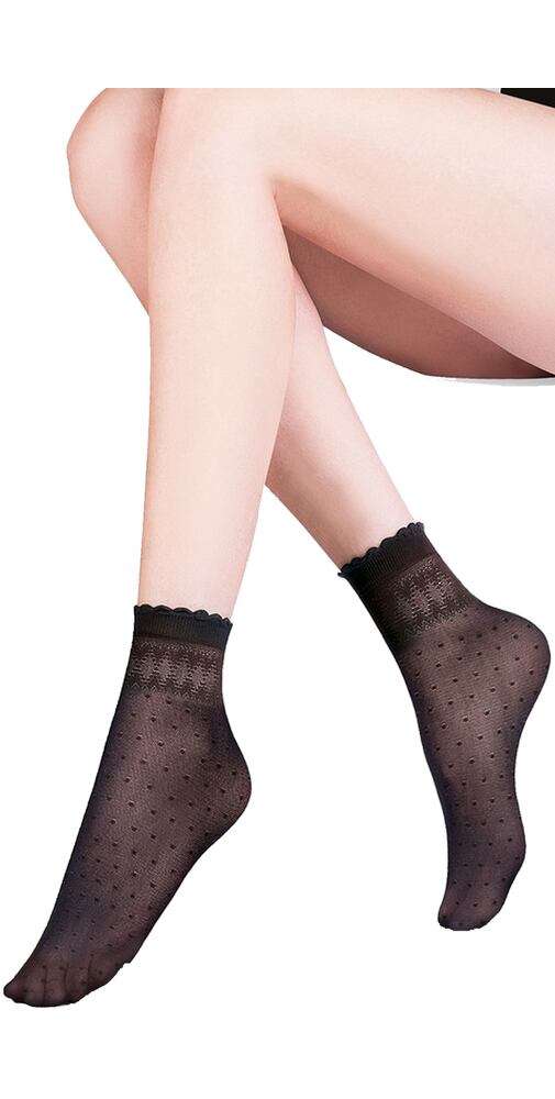 Černé silonkové ponožky