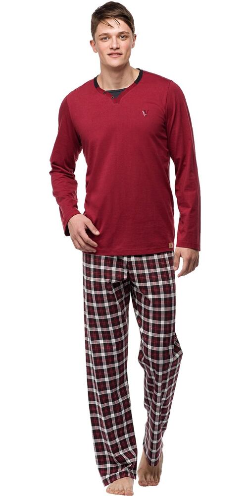 Vínové pyžamo pro muže Vamp! bavlna