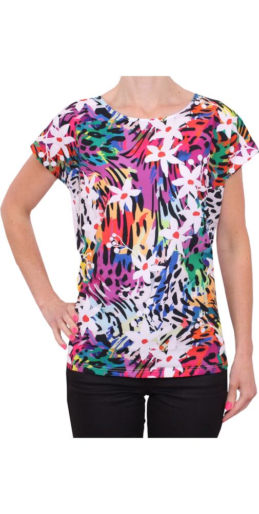 Atraktivní tričko pro ženy M. Hajdan 1097 multicolor
