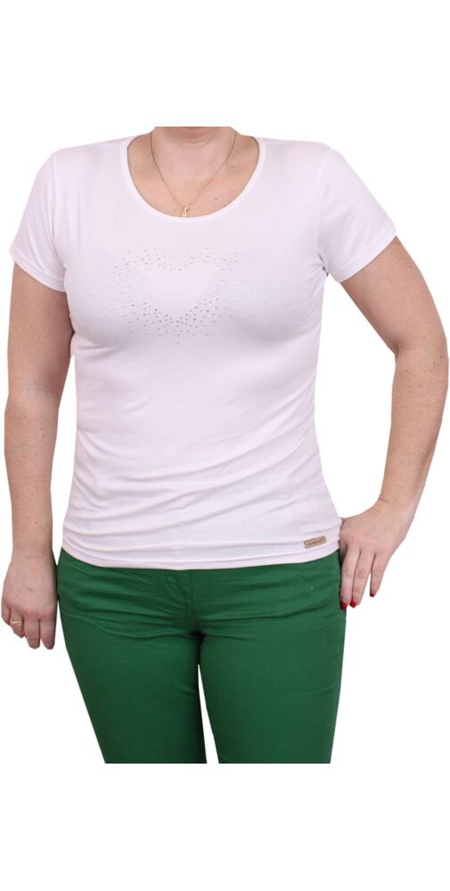 Tričko pro ženy s krátkým rukávem Orange 2192 bílá perla