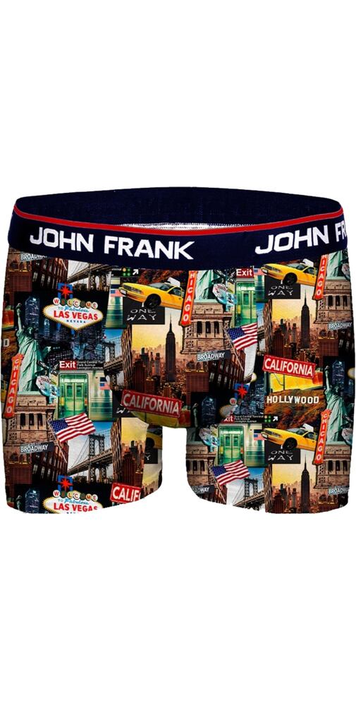 Boxerky pro muže s barevným potiskem John Frank 339 us