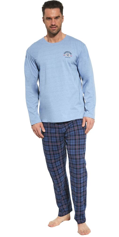 Bavlněné pánské pyžamo Cornette Arctic jeans