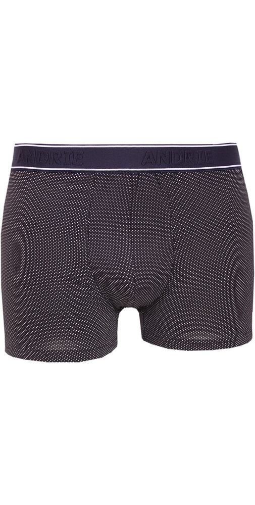 Pánské boxerky s přiznanou gumou v pase Andrie PS 5706  černé