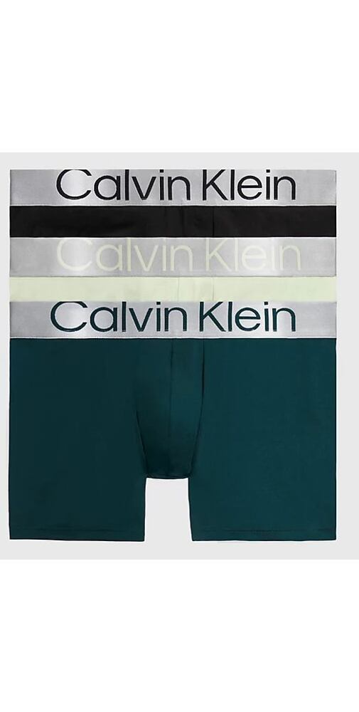 Boxerky Calvin Klein 3 pack NB3075A C7U Reconsidered Steel
