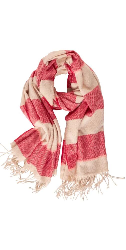 Dámská šála s třásněmi 572205 casual red