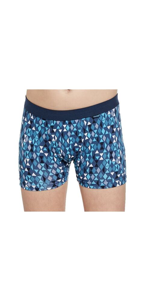 Krásné boxerky pro kluky Cornette Young Geometric modré