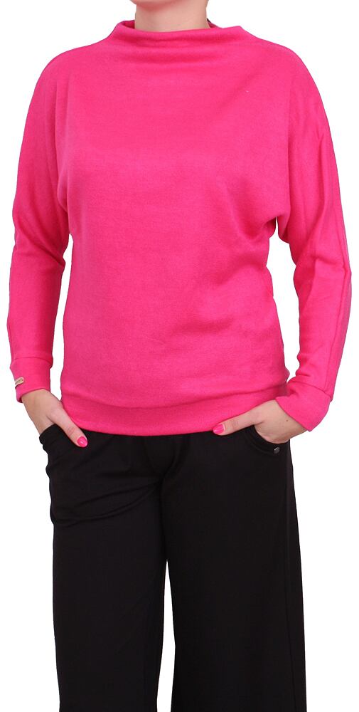 Trendy svetřík do stojáčku Orange Point 2439 fuchsia