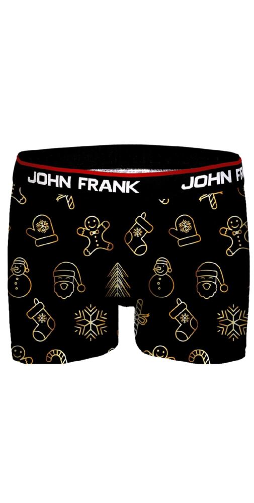 Boxerky pro muže John Frank z dárkové edice JFBD39Ch Gold pieces