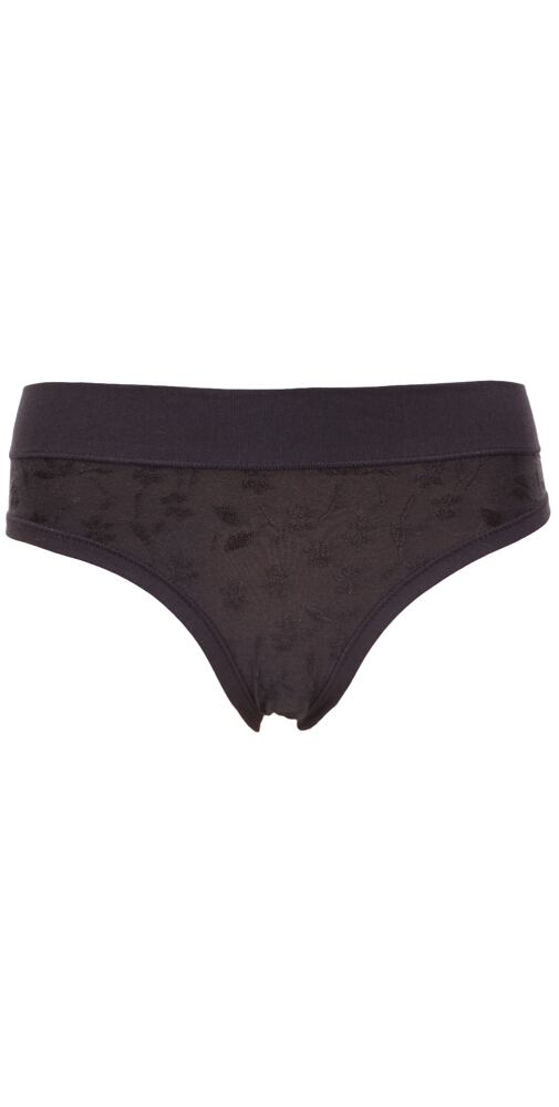 Jednobarevné dámské kalhotky Andrie PS 2944 černé