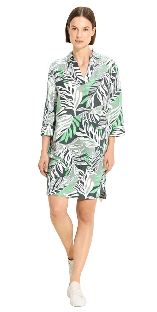 Lněné šaty pro ženy Cecil 143876 salvia green