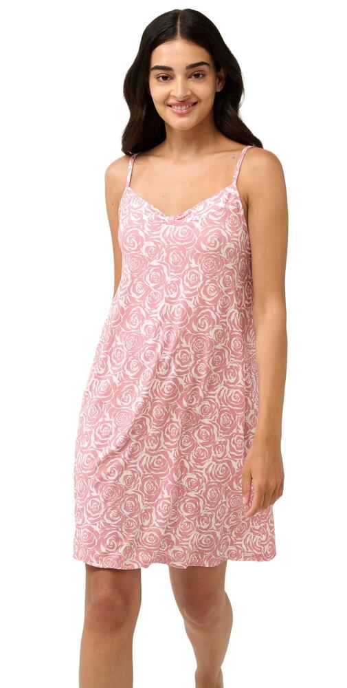 Dámská letní noční košile na ramínka Vamp 22007 pink blush