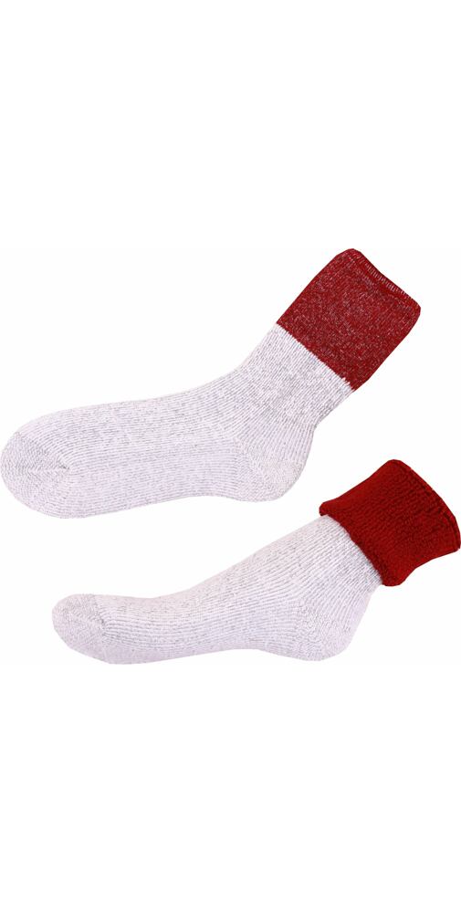 Ponožky s ovčí vlnou Matex Merino červená