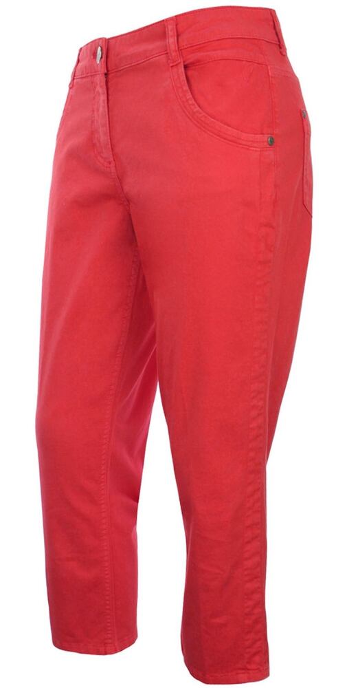 Capri kalhoty červené na léto Stella