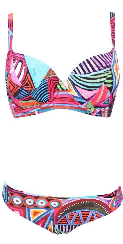 Multicolor vyztužené plavky Follia Intimo