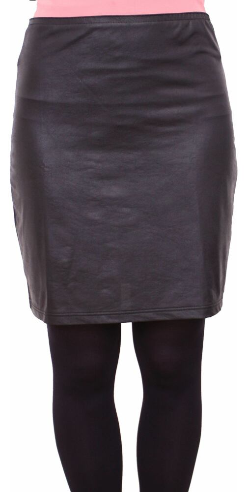 Černá koženková sukně Sabatti