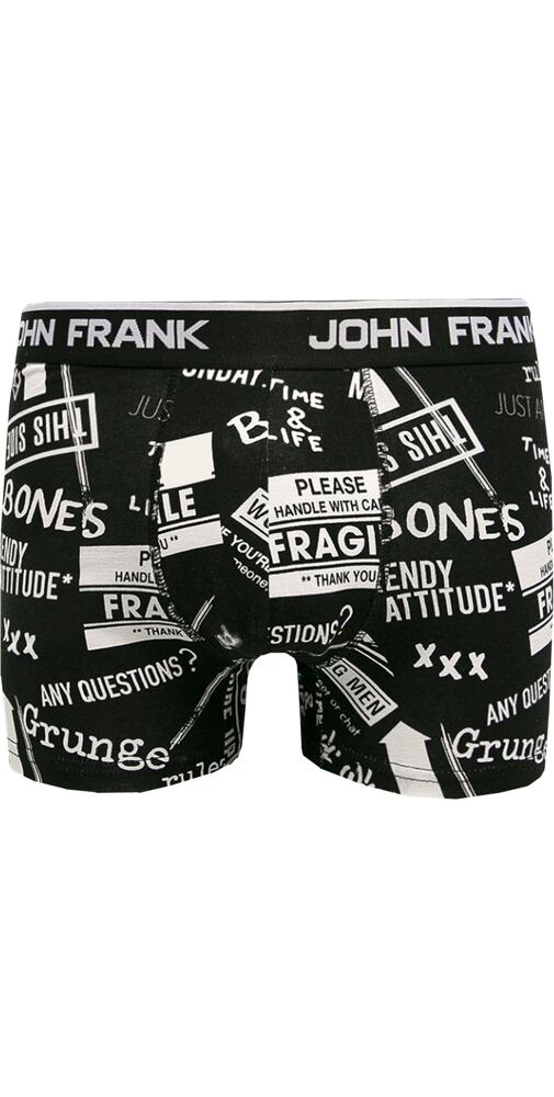 Boxerky pro muže John Frank 128 černobílé