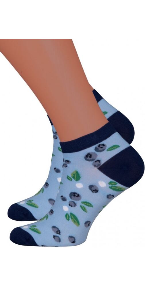 Ponožky s obrázkem Steven 54114 sv.modré