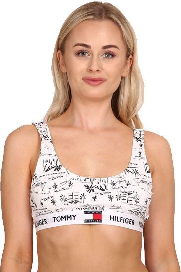 Sportovní podprsenka přes hlavu Tommy Hilfiger Bralette UW0UW02246 tisk