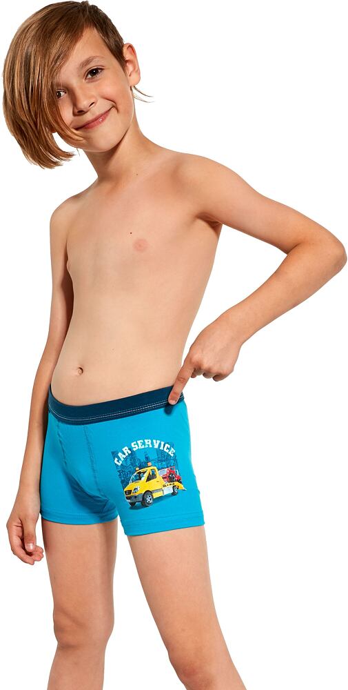 Chlapecké boxerky Cornette Kids Car Service tyrkys