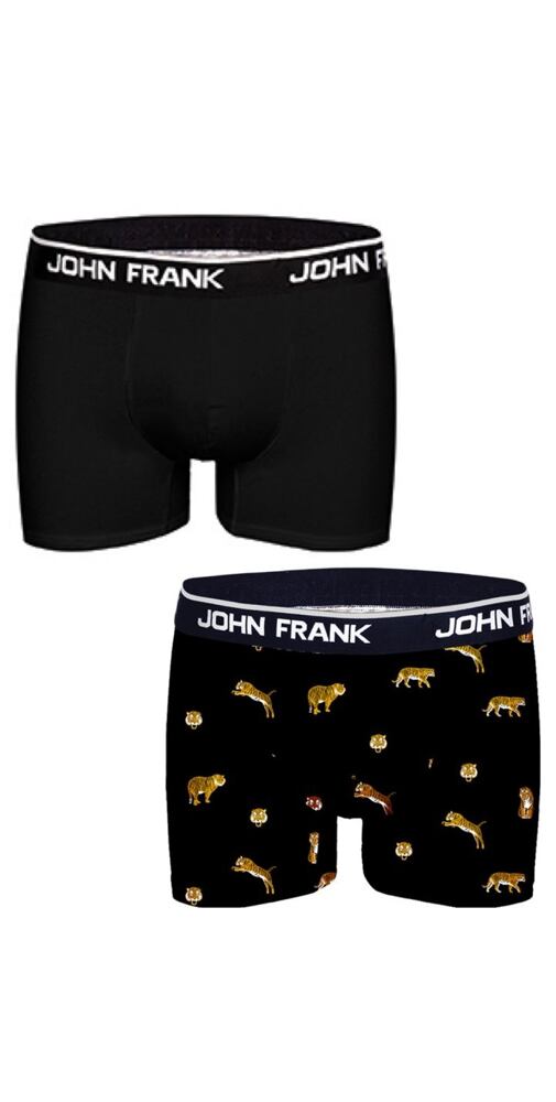 Pánské boxerky John Frank JF2BTORA05 duo pack černé