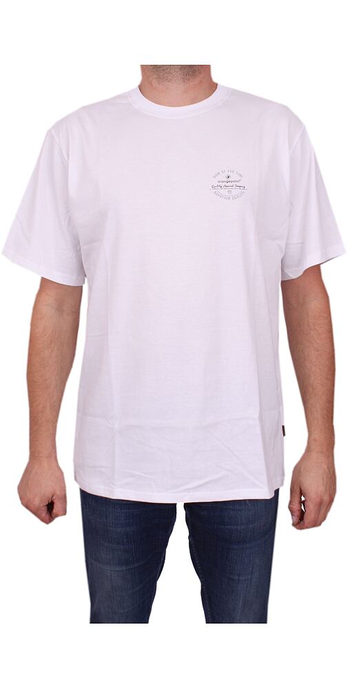 Pánské bavlněné tričko Orange Point 5221 bílé