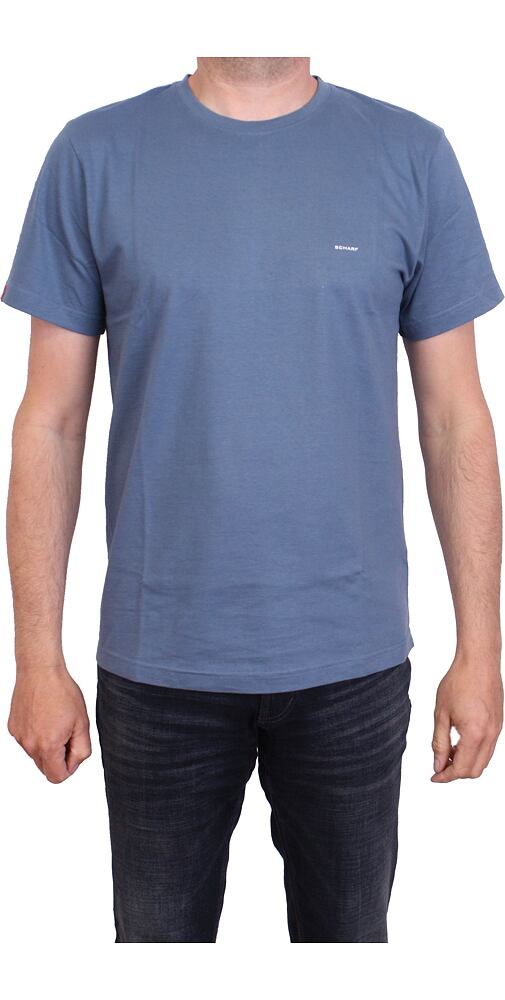 Pánské tričko s krátkým rukávem Scharf SFL23060 jeans