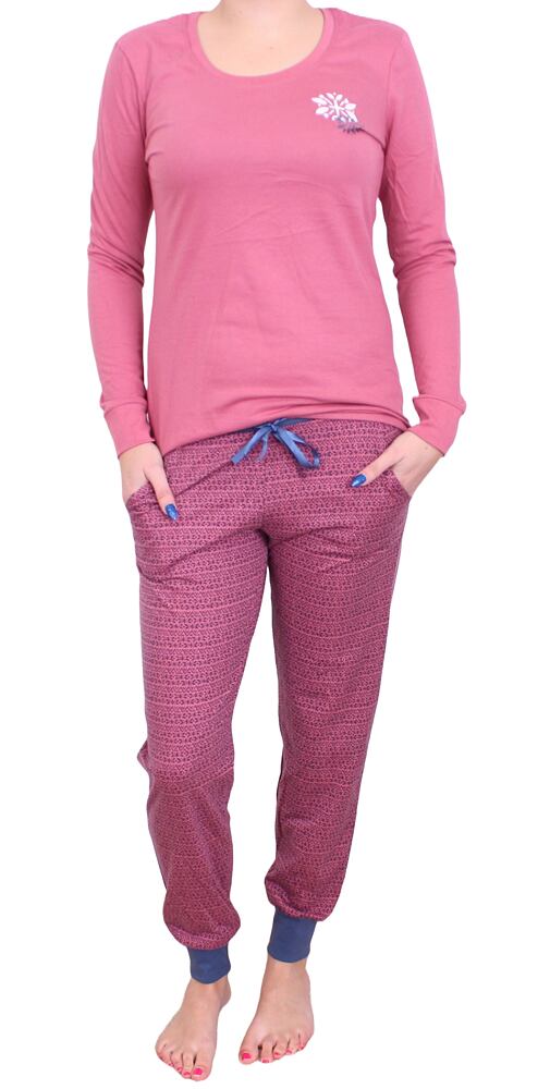 Dlouhé pyžamo pro ženy Pleas 180756 vřesová