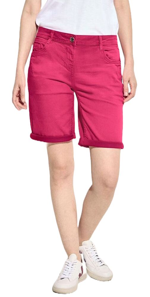 Džínové dámské šortky Cecil 377205 pink sorbet