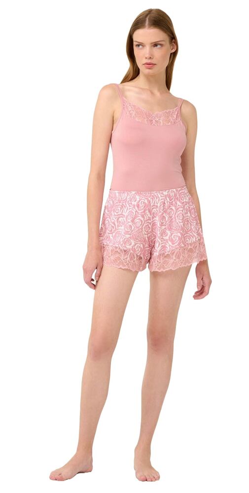 Micromodal Cheeky šortky Vamp s krajkou 22813 pink blush