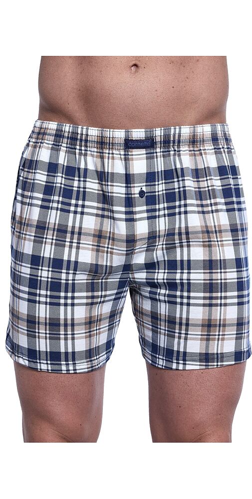Bavlněné trenýrky do podkovy Cornette Comfort 002/319 navy-moka kostka