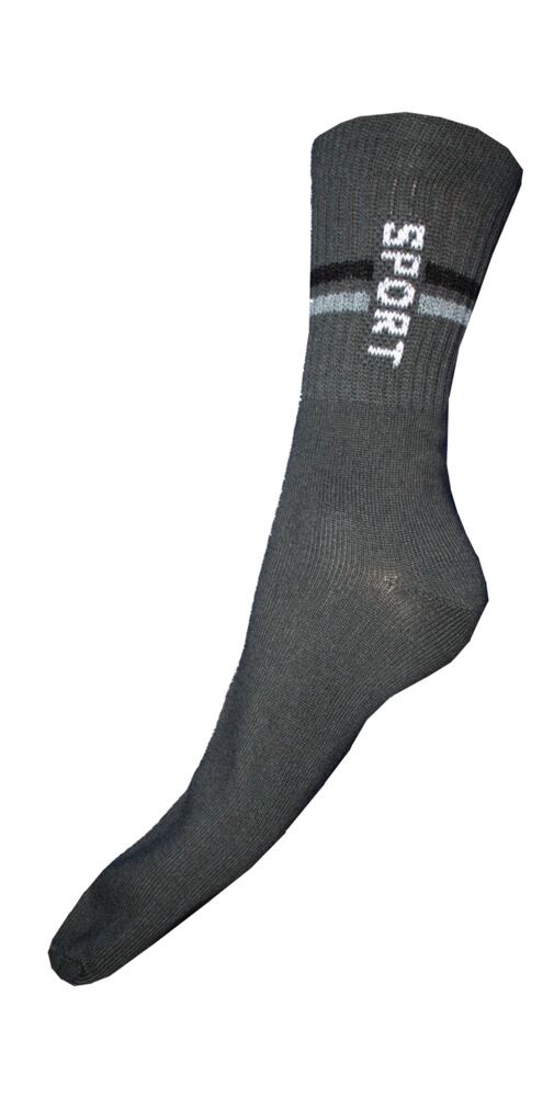 Ponožky DVJ Sport tm.šedá