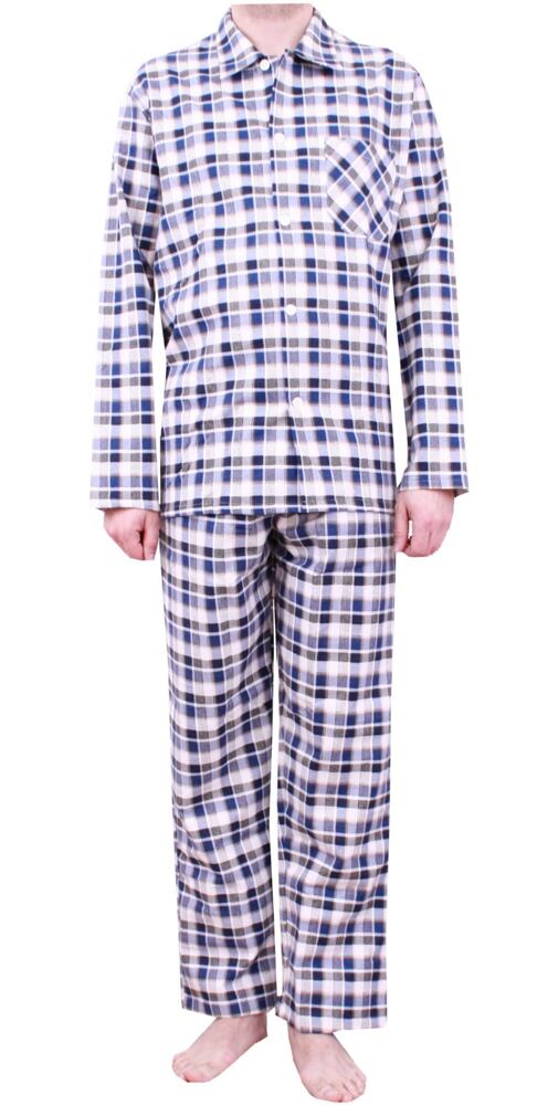 Bavlněné pyžamo Luiz světlá kostka