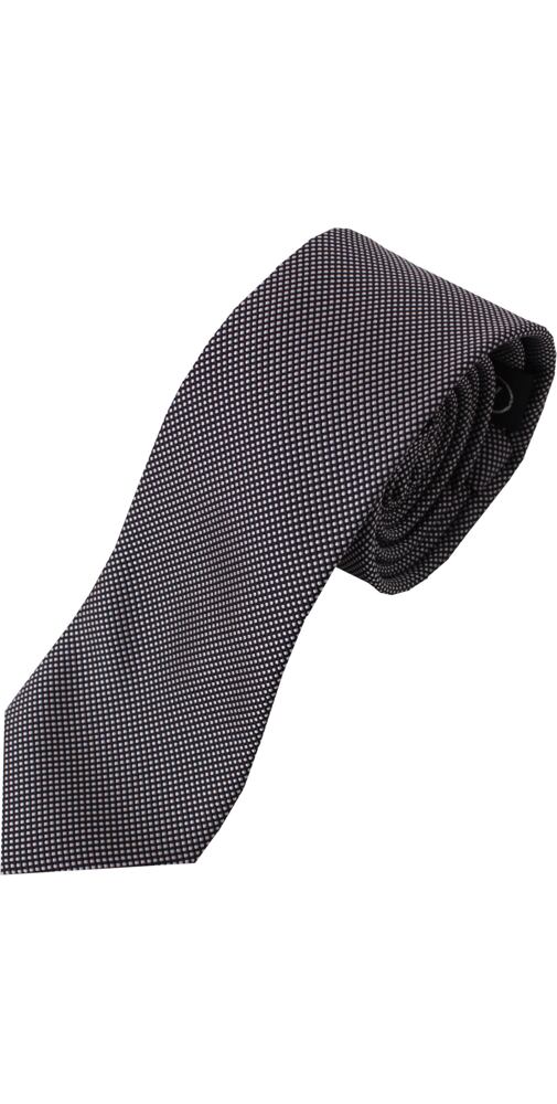Černá kravata s moderním vzorečkem