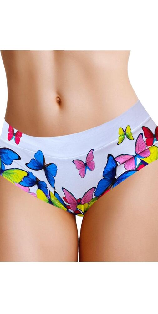 Bezešvé dámské kalhotky s obrázky Meméme butterfly
