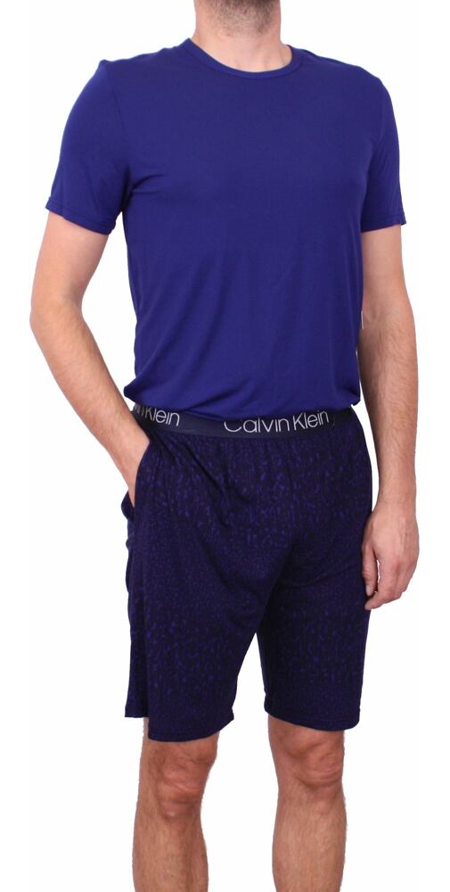 Krátké pánské pyžamo Calvin Klein NM1658E inkoust