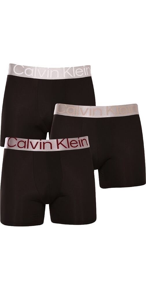 Boxerky Calvin Klein 3 pack NB3075A 13B Reconsidered Steel