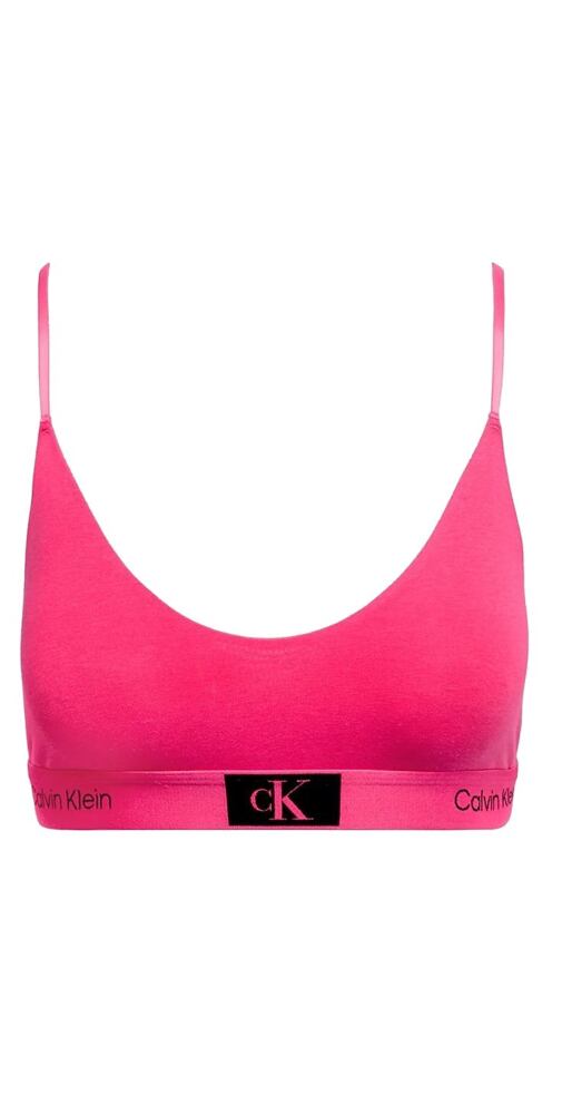 Calvin Klein unlined bralette QF7245E collection 1996  cerise lipstick